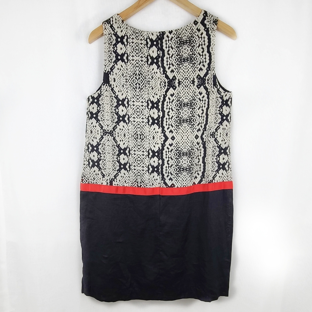 Loft Color Block Print Shift Dress - image 2